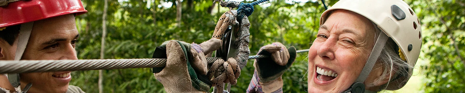 Menopause-age women enjoying adventurous activities