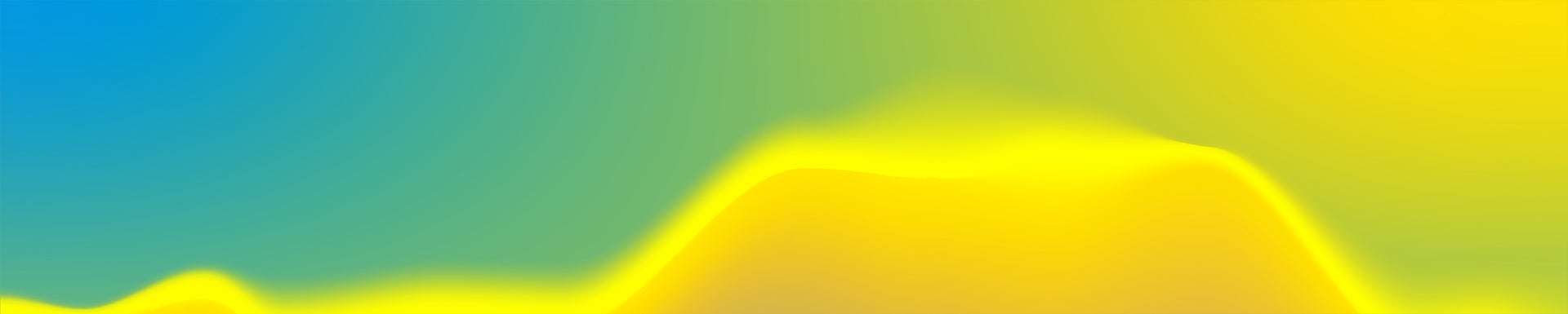 Abstract vibrant background with waves of bright yellow on a light blue backdrop representing movement and change