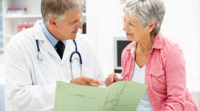 Doctor with female patient