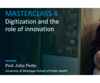 Masterclass 4 - Digitization and the role of innovation