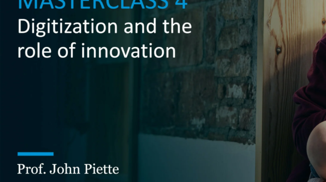 Masterclass 4 - Digitization and the role of innovation