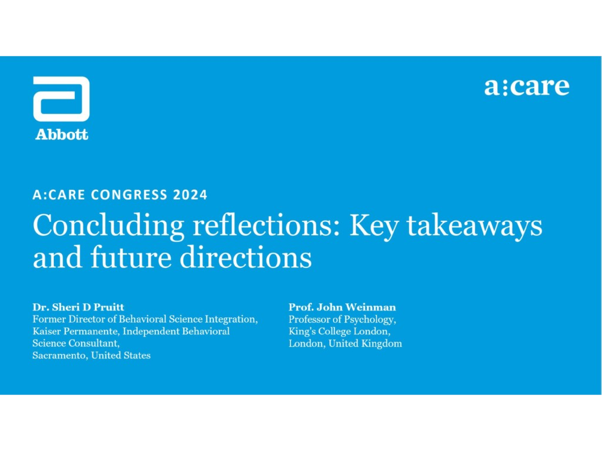 Concluding reflections: Key takeaways and future directions
